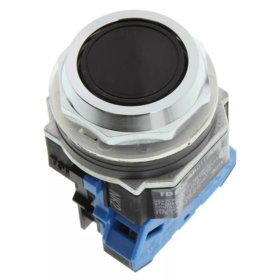 IDEC PB SWITCH, SPST-NO, 10A, 110VAC, SCREW, ABD110NUB