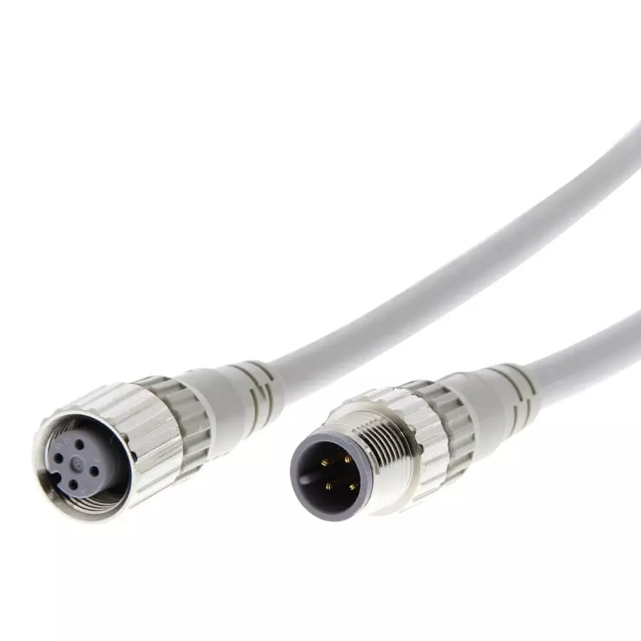 OMRON INDUSTRIAL AUTOMATION SENSOR CORD, 4P M12 PLUG-M12 RCPT, 2M, XS2WD421D81F