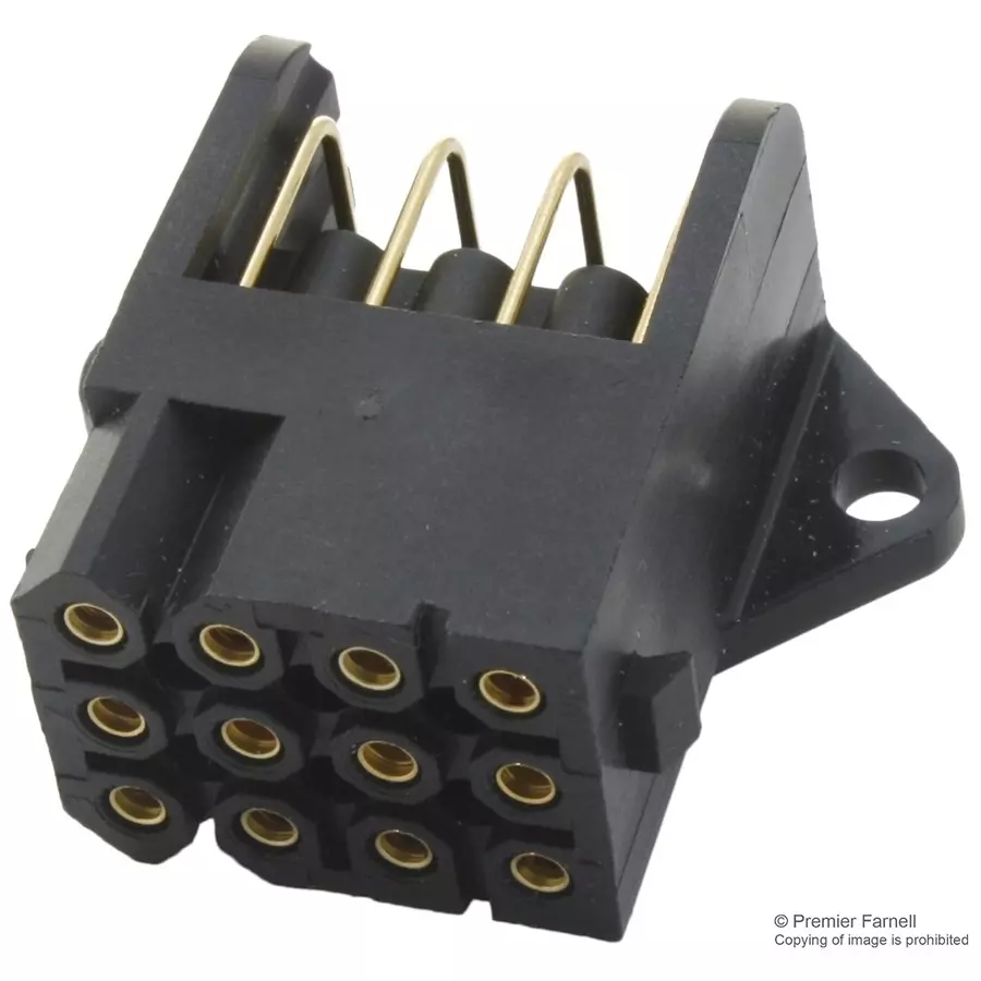 SOURIAU-SUNBANK / EATON SOCKET, PCB, RA, 12WAY, SMS12GE5