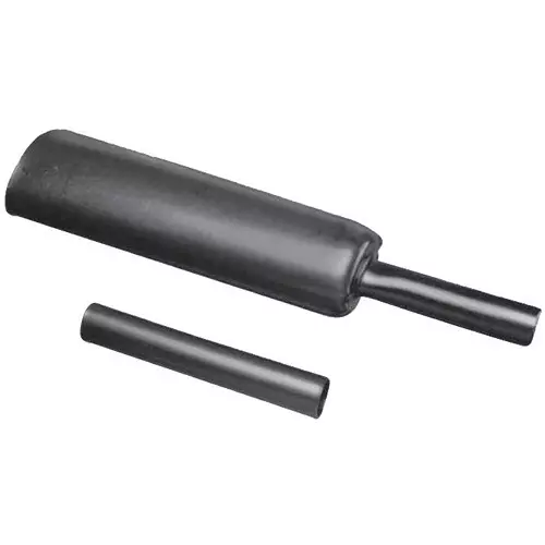 RAYCHEM - TE CONNECTIVITY HEAT-SHRINK TUBING, 180MM, 1.2M, BLACK, RMW-180/60-1200/ADH-0