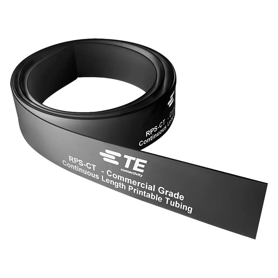 RAYCHEM - TE CONNECTIVITY HEAT SHRINK TUBING, BLACK, 6.4MM, 50M, RPS-CT-50M-6.4-OUT-0 (Pack of 50 Pcs)