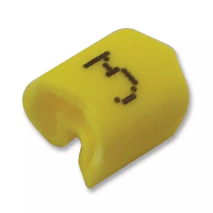 RAYCHEM - TE CONNECTIVITY CABLE MARKER, G, 4/10, 3, PK100, 7211403 (Pack of 100 Pcs)