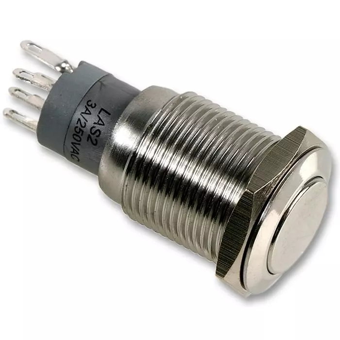 BULGIN LIMITED SWITCH, 3A, 250VAC, SOLDER, LATCHING, MP0045/1E0NN000