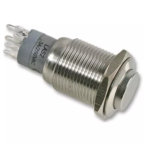 BULGIN LIMITED SWITCH, RAISED, 16MM, LATCHING, MP0045/3E0NN000