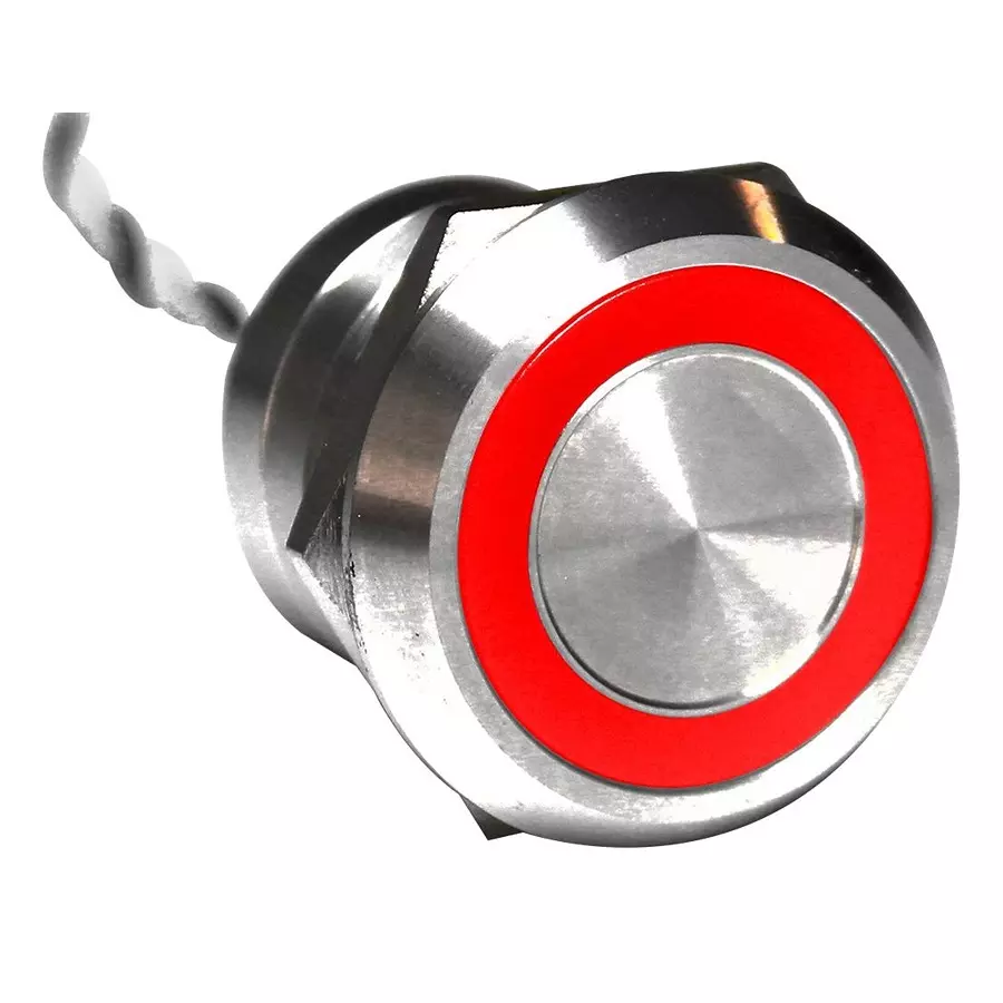 BULGIN LIMITED CAPACITIVE SW, DPDT, 0.01A, 12V, GRN/RED, MC25LOSRG