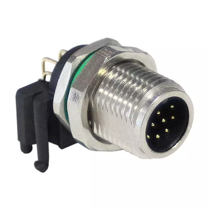 BULGIN LIMITED M12 SENSOR CONN, MALE, 12POS, A CODED, PXMBNI12RAM12APCM12.