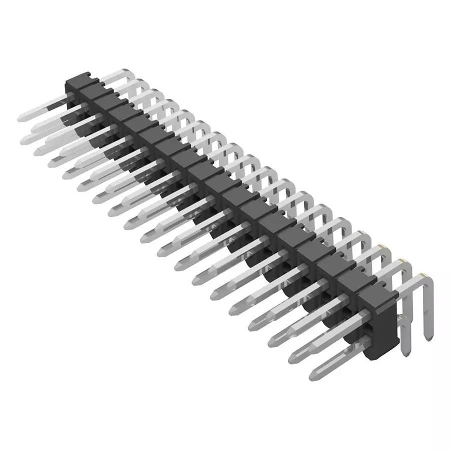 SAMTEC HEADER, 2.54MM, THT, R/A, 4WAY, TSW-104-10-G-S-RA (Pack of 10 Pcs)