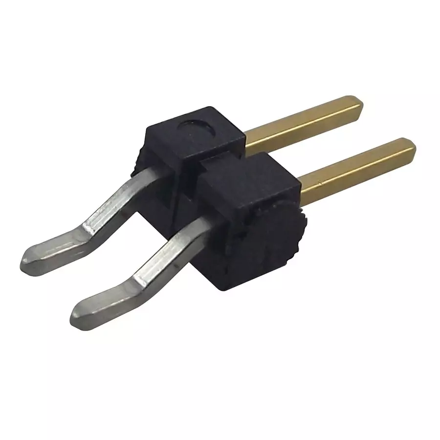 SAMTEC CONNECTOR, HEADER, 2POS, 1ROW, 2.54MM, TSM-102-01-L-SH (Pack of 10 Pcs)
