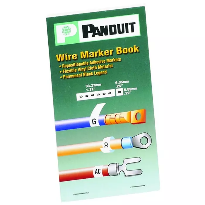 PANDUIT Adhesive Wire Markers CABLE ID MARKERS, PCMB-25