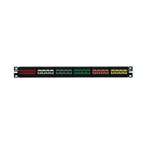 PANDUIT Patch Panels PATCH PANEL, 24PORT, 1RACK U, NKFP24Y.