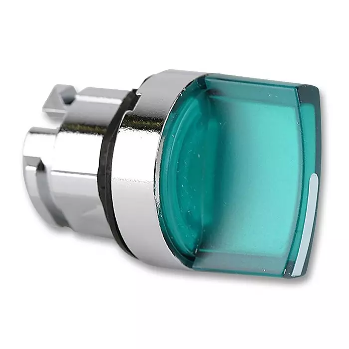 SCHNEIDER ELECTRIC Switch Actuators SWITCH HEAD, SELE, 22MM, 2WAY, GREEN, ZB4BK1233