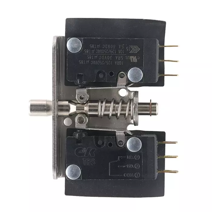 C&K COMPONENTS Safety Interlock Sw, Spdt, 10A, 250Vac, 12SL40210.