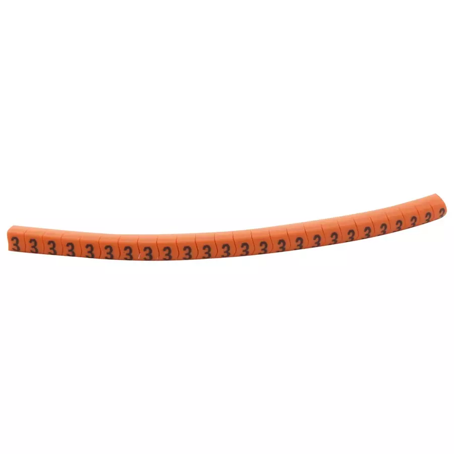 HELLERMANNTYTON Cable Marker, Pre Printed, Pvc, Orange, 901-11053 (Pack of 250)