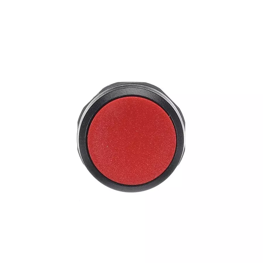 ABB Compact P/Btn Red Momen Flush Blk Bezel, 1SFA619100R1071