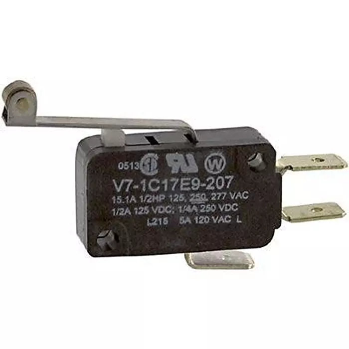 Honeywell Microswitch, Roller, Spdt, 277Vac, 15A, V7-1C17E9-207