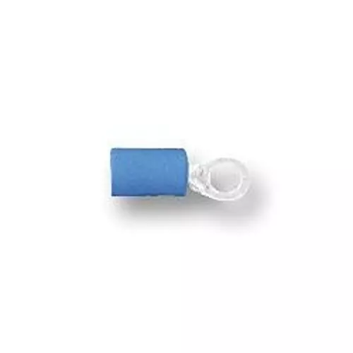 JST (JAPAN SOLDERLESS TERMINALS) Crimp Terminal, Ring, 4 mm, Blue, Pk100, FVWS2-M4 K (Pack of 100)