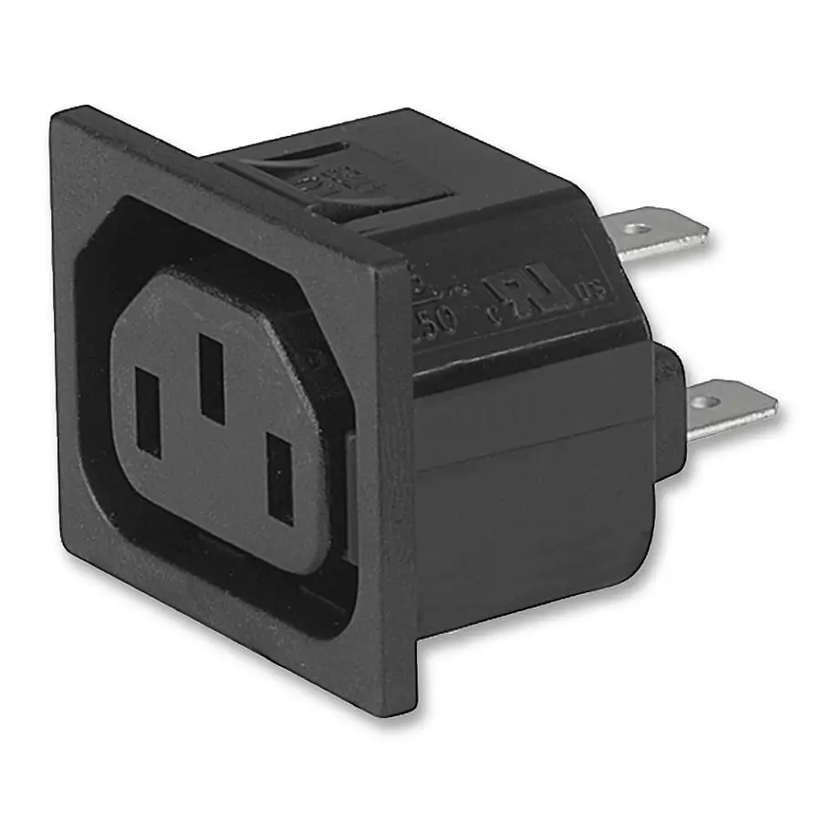 SCHURTER Outlet, Iec, Shuttered, Snap-Fix, 4725.0000