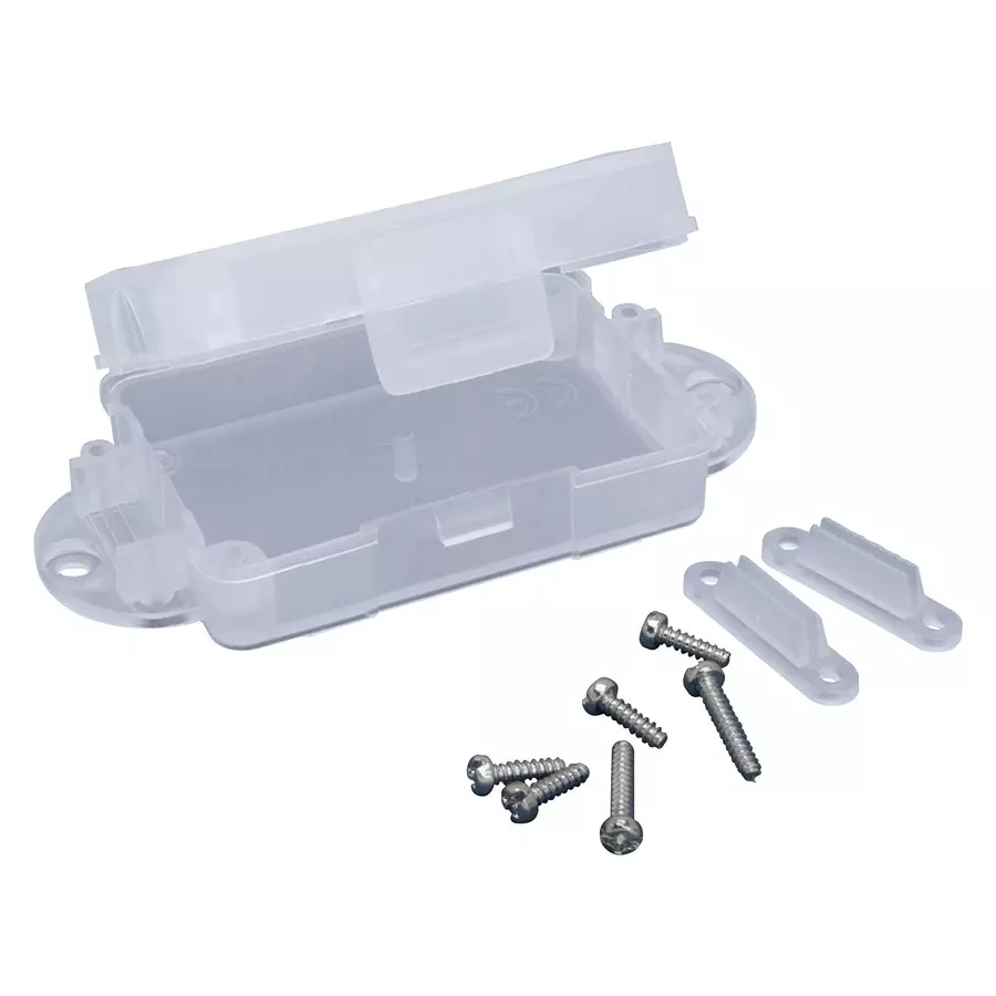 HELLERMANNTYTON Connector Box, Terminal Strip, Pp, Clear, HTCB+