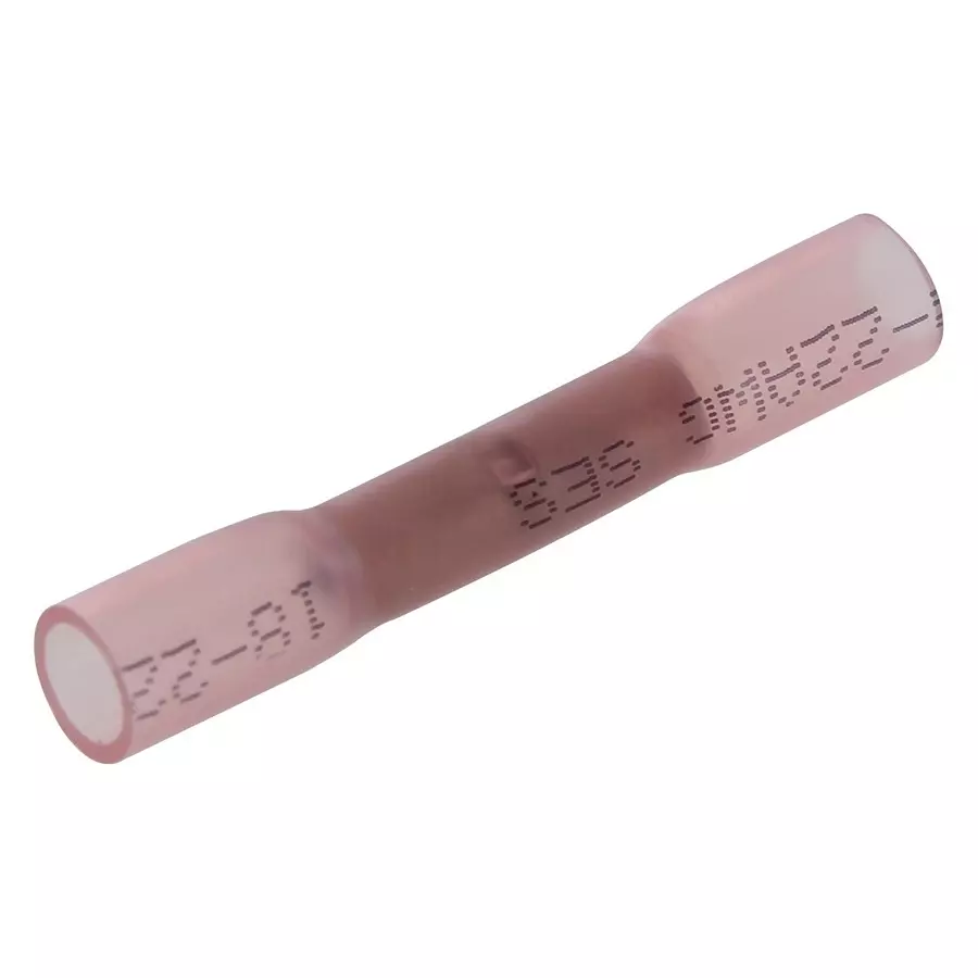 Multicomp TERMINAL, BUTT SPLICE, CRIMP, RED, 3961 (Pack of 100 Pcs)