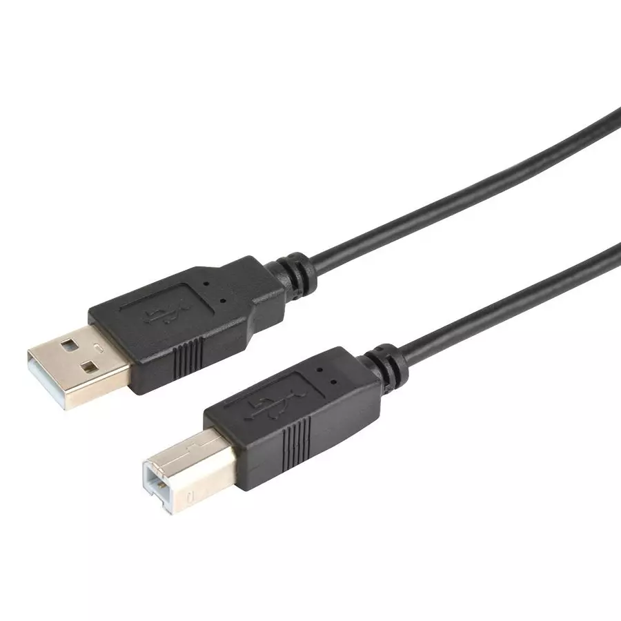 Multicomp USB CABLE, 2.0 PLUG A-B, 36.1", BLACK, MC002738