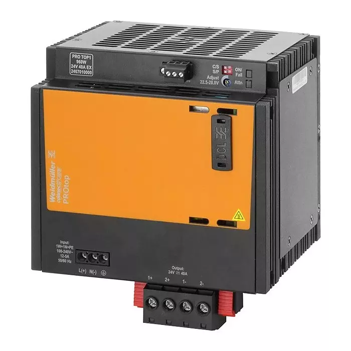 Weidmuller POWER SUPPLY, AC-DC, 24V, 40A, 2467010000