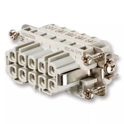 Weidmuller INSERT, FEMALE, 10POLE, 1650620000