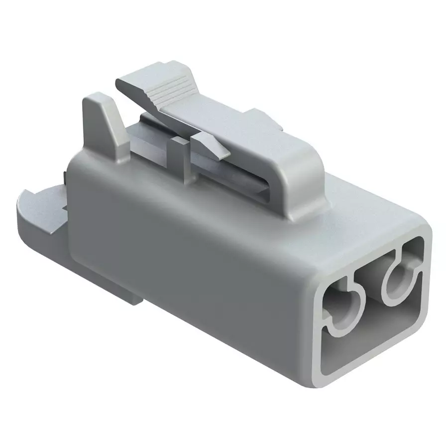 AMPHENOL SINE/TUCHEL DUST CAP, 2POS, GREY,THERMOPLASTIC, ATP04-2P-CAP