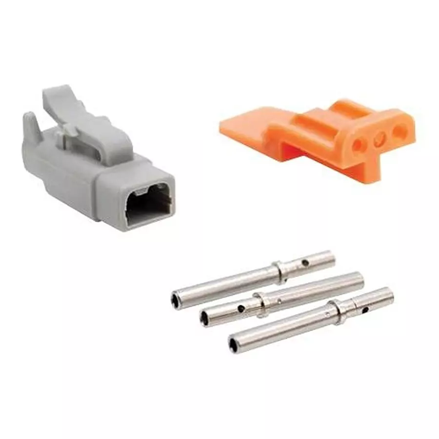 AMPHENOL SINE/TUCHEL KIT, PLUG CONN/WEDGELOCK/CONTACT, 2POS, ATM06-2S-KIT01
