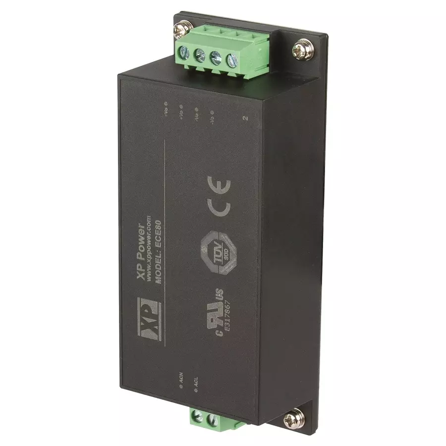 XP POWER POWER SUPPLY, AC-DC, 12V, 6.67A, ECE80US12-SD