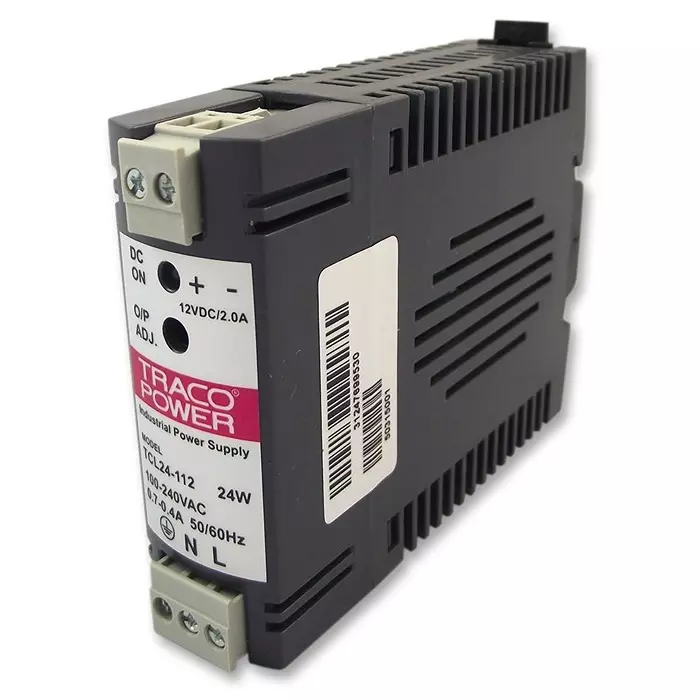 TRACO POWER POWER SUPPLY, DIN-RAIL, 12V, 2A, 24W, TCL 024-112