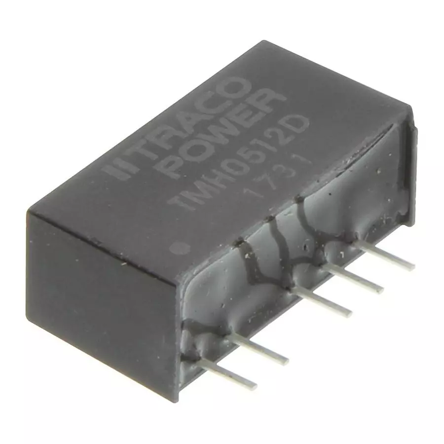 TRACO POWER DC/DC Converter,2W,+-12V/0.1A, TMH 0512D