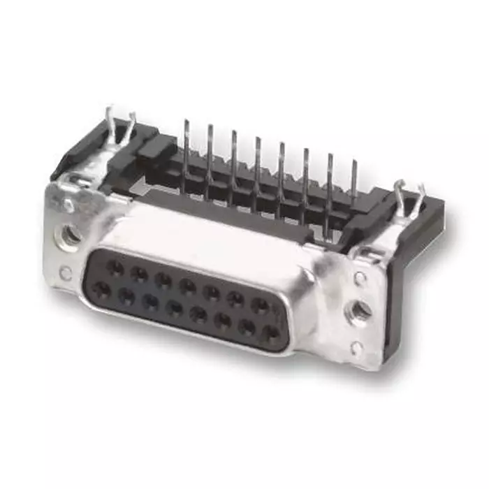 Harting D Sub Connectors RECEPTACLE, D SUB, THT, R/A, 9WAY, 09 66 152 6612