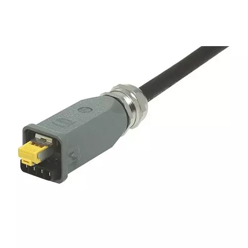 Harting Modular & Ethernet Connectors RJ45 CONNECTOR, PLUG, 1PORT, CABLE, 09451151760
