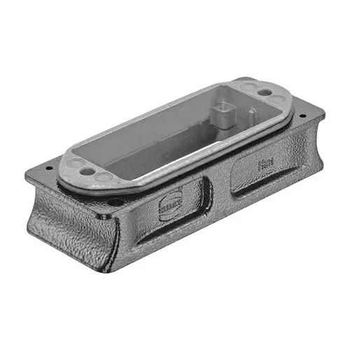 Harting Heavy Duty Hoods / Housings / Bases HEAVY DUTY BASE, SCREW, SIZE 16B, ALUM, 09405169910
