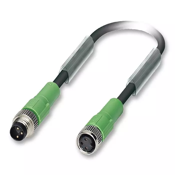Phoenix Contact Sensor Cable Assemblies SENSOR CABLE, 3POS, M8 PLUG-SOCKET, 1.5M, 1681923