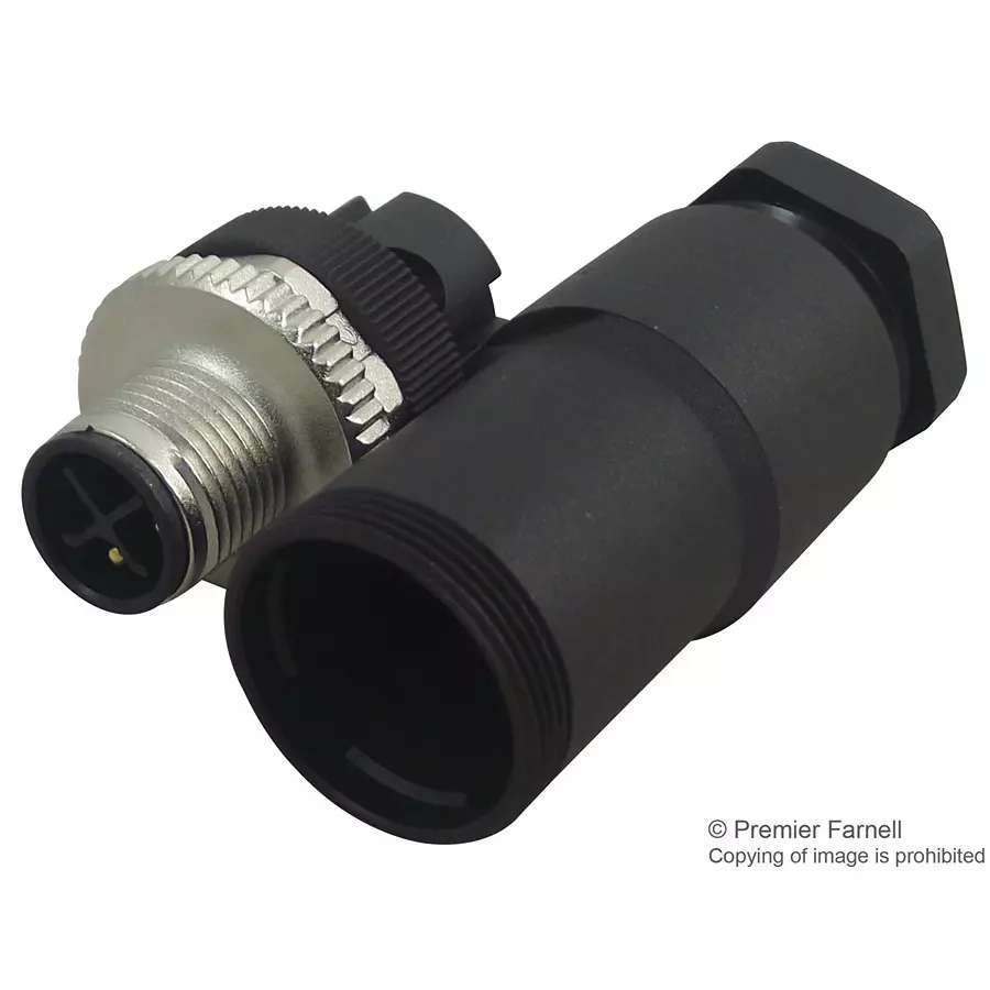 Phoenix Contact Sensor Connectors SENSOR/ACTUATOR PLUG, M12, 4POS, 1404641