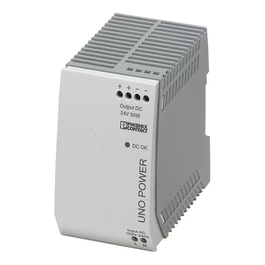 Phoenix Contact AC / DC DIN Rail Mount Power Supplies POWER SUPPLY, AC-DC, 24V, 3.75A, 2902994