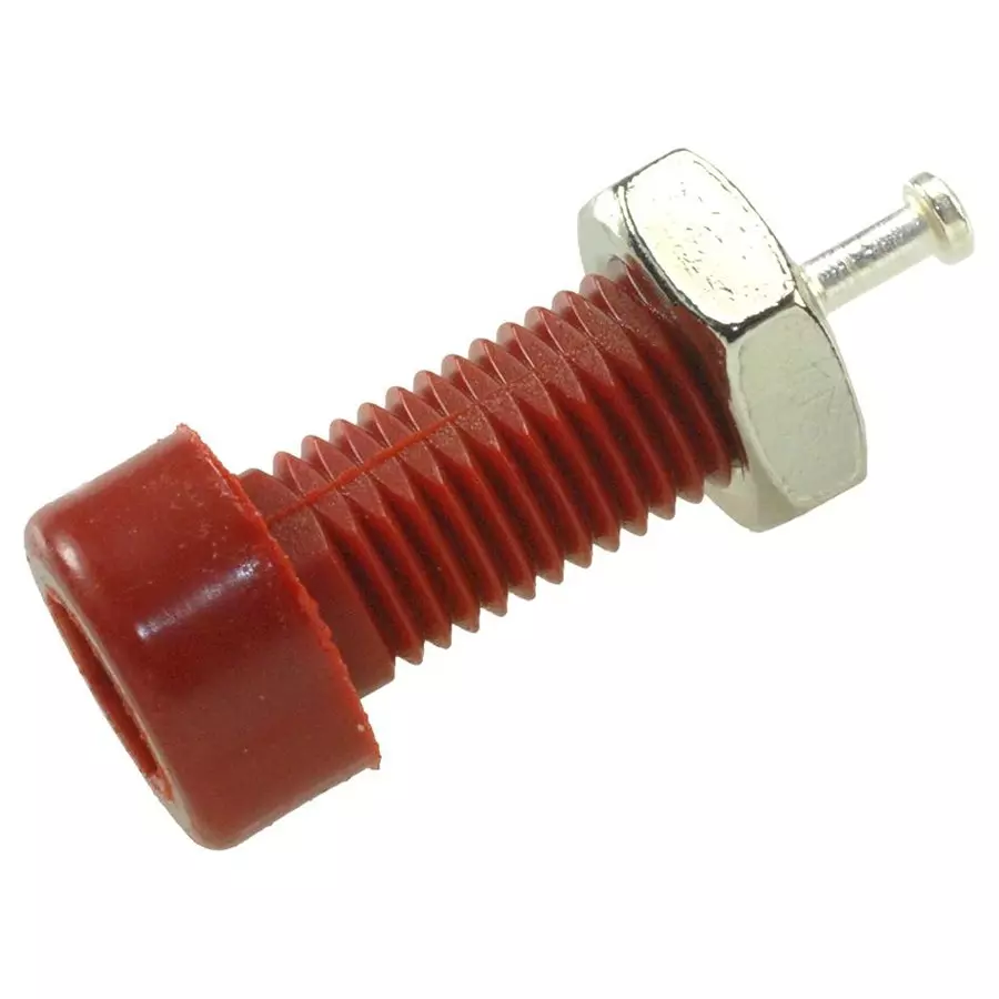 JOHNSON TIP JACK, 5700V, 10A, RED, 105-0602-001