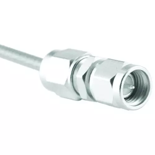 JOHNSON RF/COAXIAL, SMA PLUG, STRAIGHT, 50 OHM, CLAMP, 142-0203-011