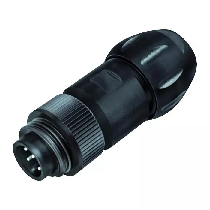 BINDER CIRCULAR CONNECTOR, PLUG, 6+PE, CABLE, 99-4217-300-07