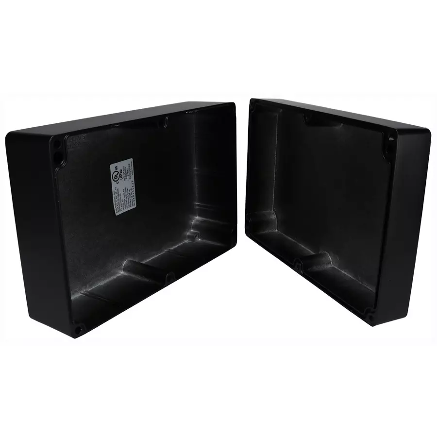 BUD ENCLOSURE, WALL, ALUMINIUM, BLACK, AN-1308-AB