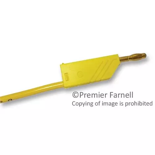HIRSCHMANN TEST LEAD, YELLOW, 500MM, 60V, 32A, 934061703