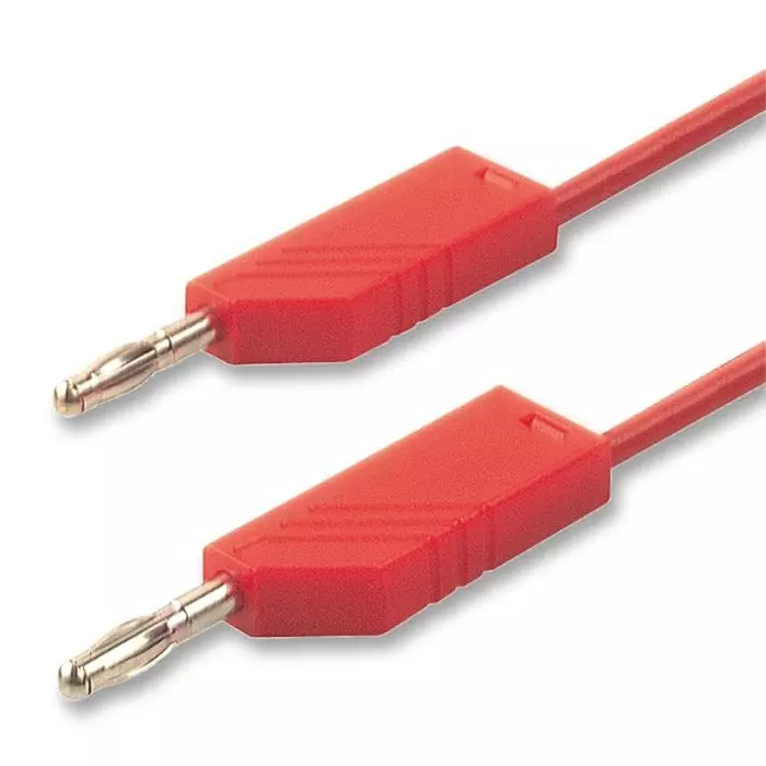 HIRSCHMANN TEST LEAD, RED, 250MM, 60V, 16A, 934058101