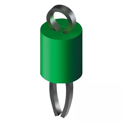 KEYSTONE TEST POINT, PCB, GREEN, THROUGH HOLE, 5116