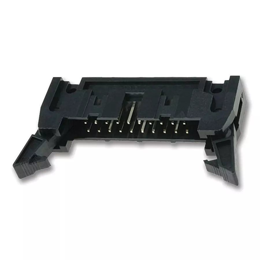 AMPHENOL COMMUNICATIONS SOLUTIONS HEADER, L/LATCH, RA, 2.54MM, 14WAY, T816114A1R102CEU