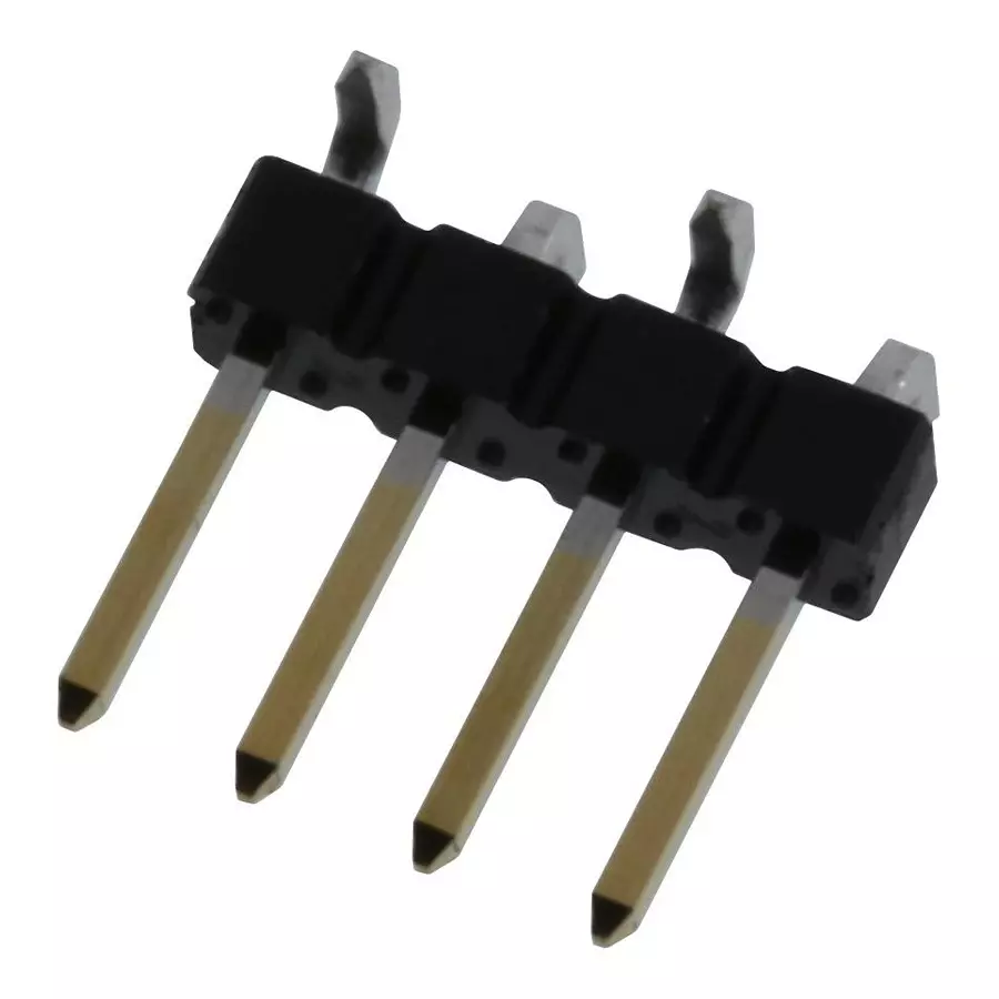 AMPHENOL COMMUNICATIONS SOLUTIONS CONN, HEADER, 4POS, 1ROW, 2.54MM, 95293-101-04LF