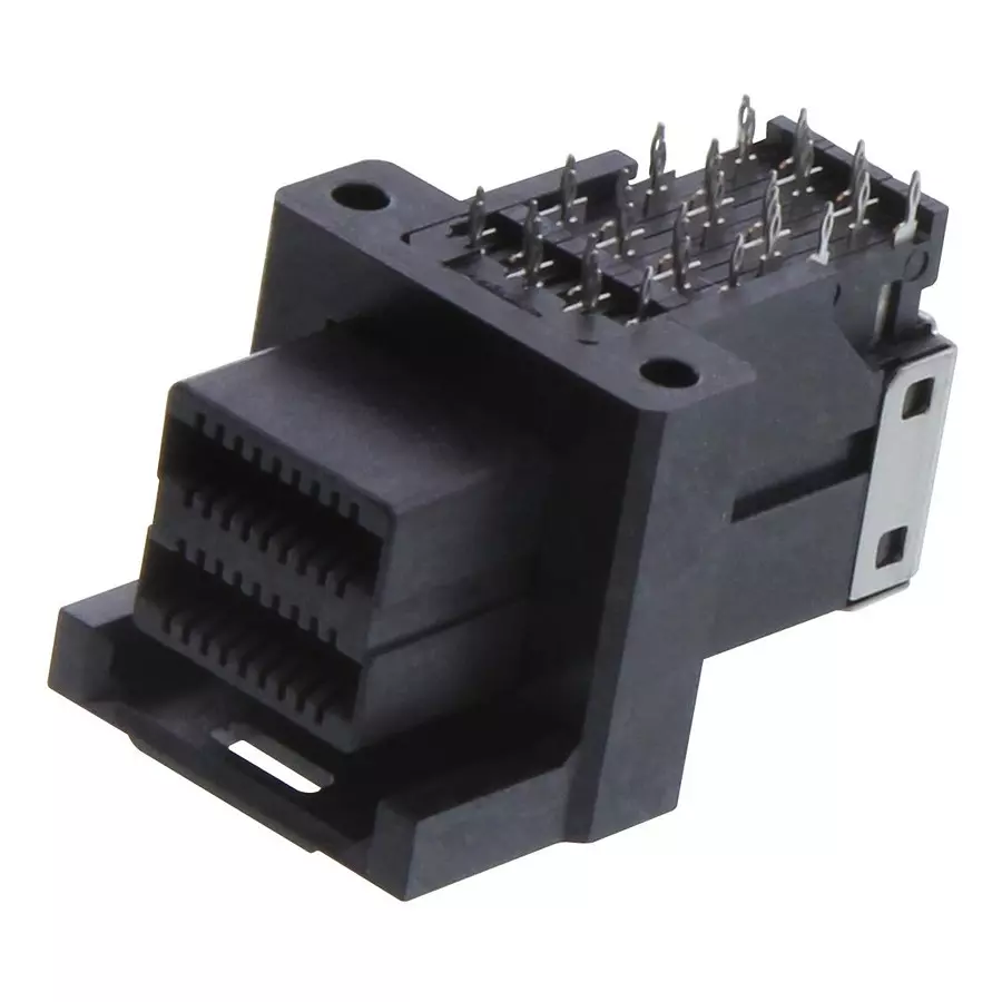 AMPHENOL COMMUNICATIONS SOLUTIONS I/O CONN, MINI SAS HD, R/A RCPT, 36POS, G40H11331HR.