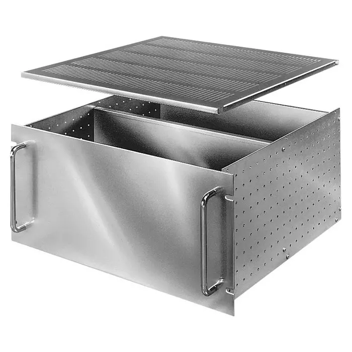 BUD INDUSTRIES VENTILATED COVER, RACK MNT CHASSIS, ALUM, TBC14262