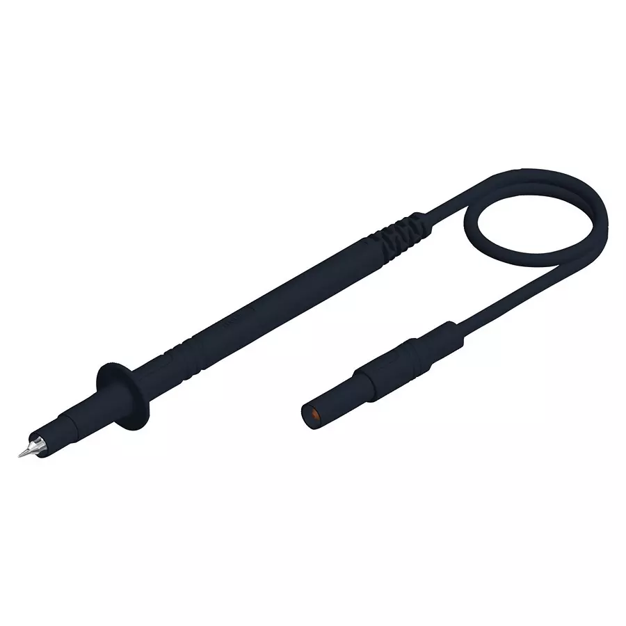 HIRSCHMANN TEST LEAD, PROBE-4MM BANANA PLUG, BLACK, 934159100