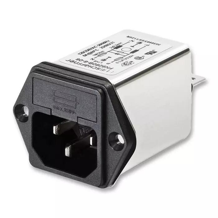 SCHAFFNER - TE CONNECTIVITY FILTER, EMI, 11.5A, 250VAC, QC, 800888-SF